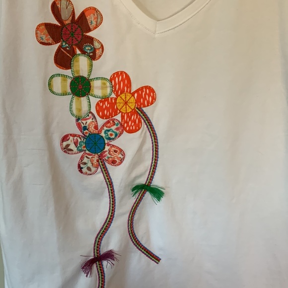 NWOT Bariloche Embellished T-Shirt - Picture 2 of 12